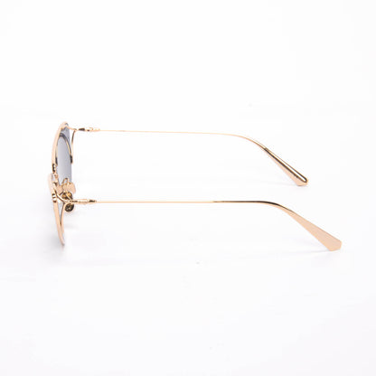 Dior Gold & Blue MissDior Cat-Eye Sunglasses