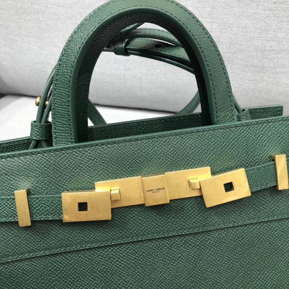 Yves Saint Laurent Manhattan Nano Shopping Bag In Box Green