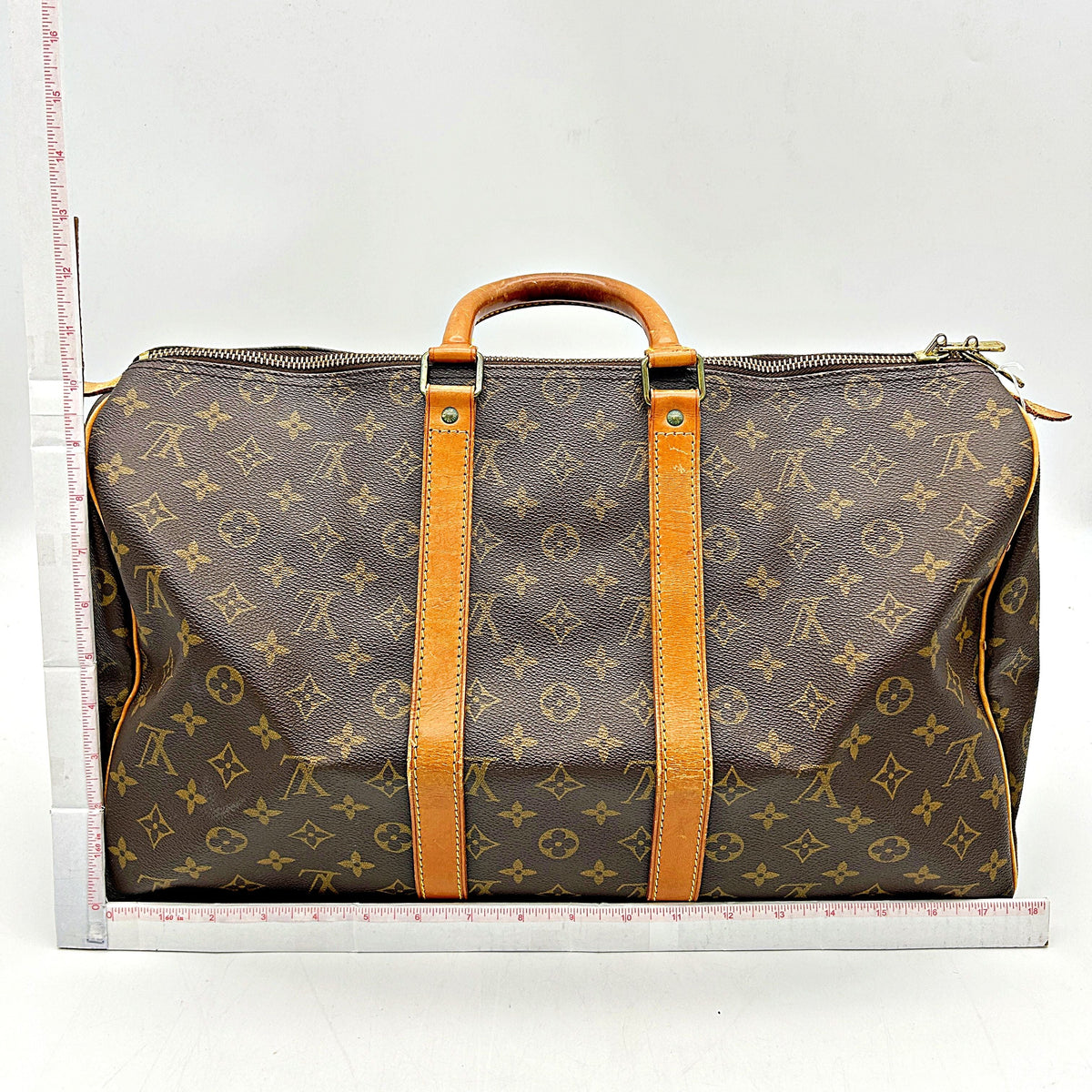 Louis Vuitton | Bags | Vintage Louis Vuitton Lv Boston Bag Keepall 5 Browns Monogram  AF753