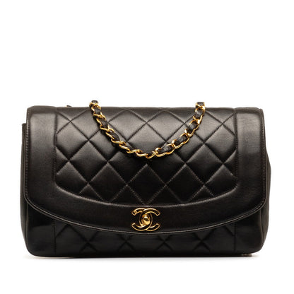 Chanel Matrace Dianaflap Chain Shoulder Bag Black G   Chanel