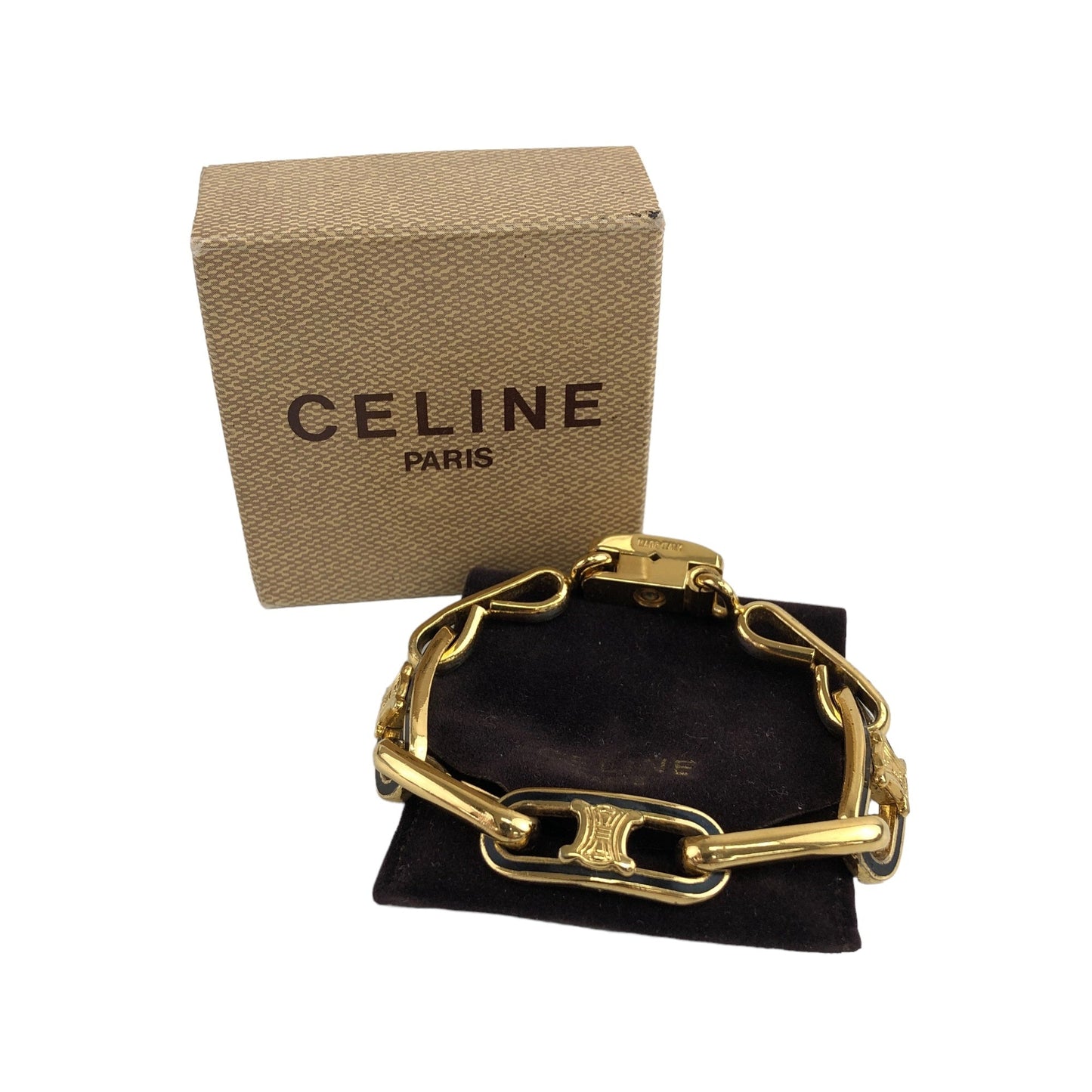 CELINE  Bracelet Gold Vintage ivp6ia