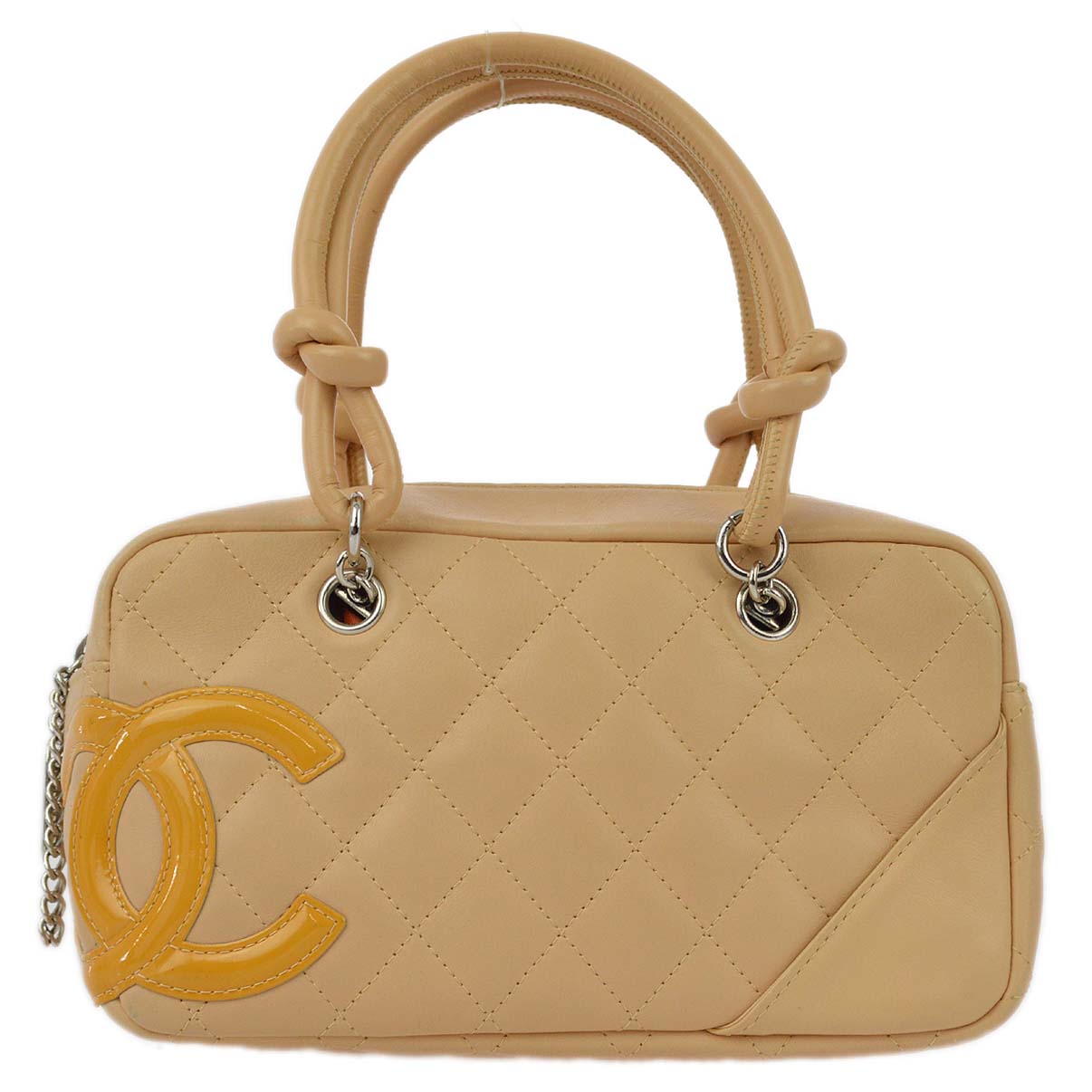 Chanel Beige Calfskin Cambon Ligne HandBag