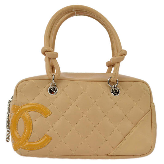 Chanel Beige Calfskin Cambon Ligne HandBag
