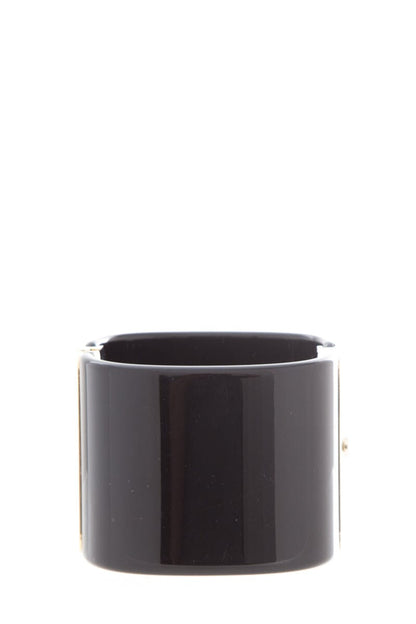 Chanel Black & Jewel Detail Cuff