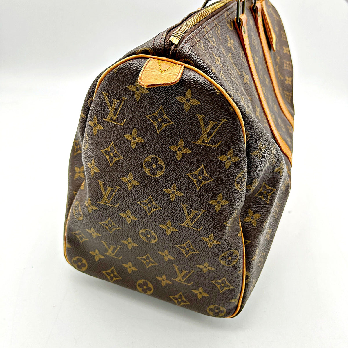 Louis Vuitton | Bags | Vintage Louis Vuitton Lv Boston Bag Keepall 5 Browns Monogram  AF753