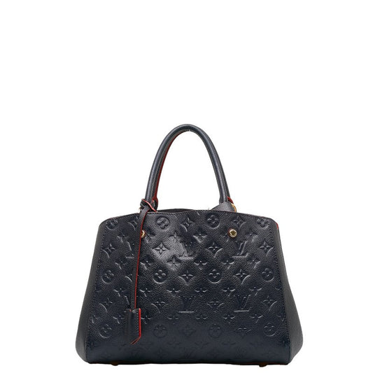 Louis Vuitton Monogram Amplant Montaigne MM Handbag Shoulder Bag 2WAY M42746 Marine Rouge Naïve Leather  Louis Vuitton