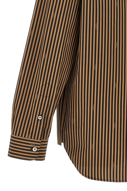 Fendi Men Pequin Stripes Shirt
