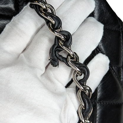 Chanel Lambskin Quilted Maxi Classic Single Flap Black