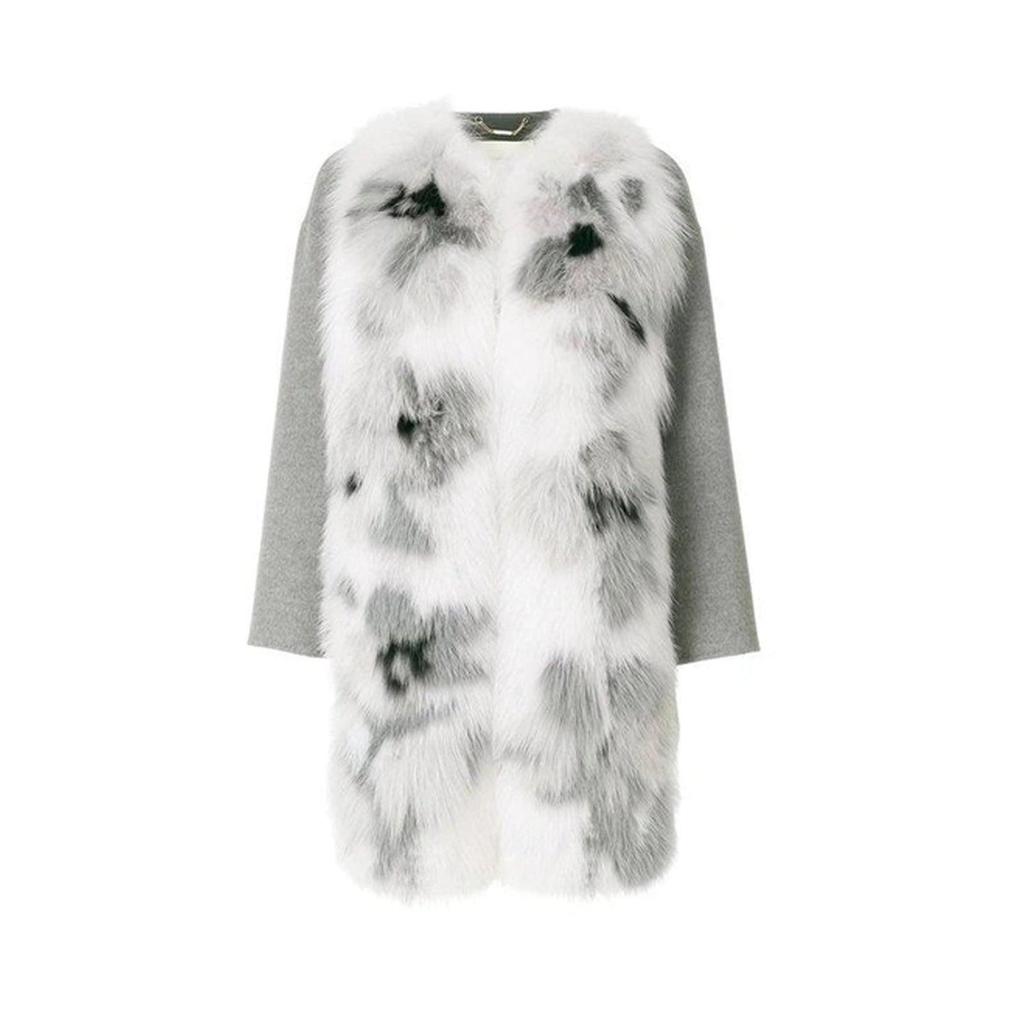 Fendi Fur Trim Cashmere Coat Women