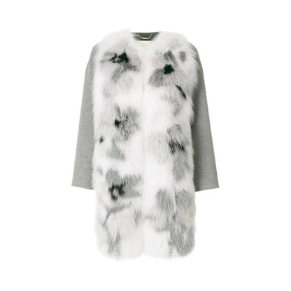 Fendi Fur Trim Cashmere Coat Women