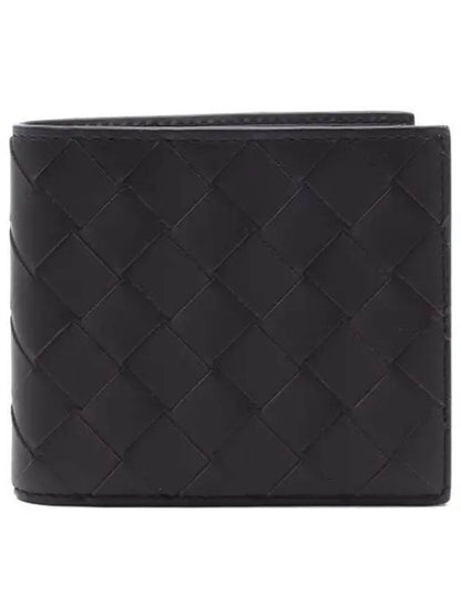 Luxury Bottega Veneta Intrecciato Bifold Half Wallet Fondant
