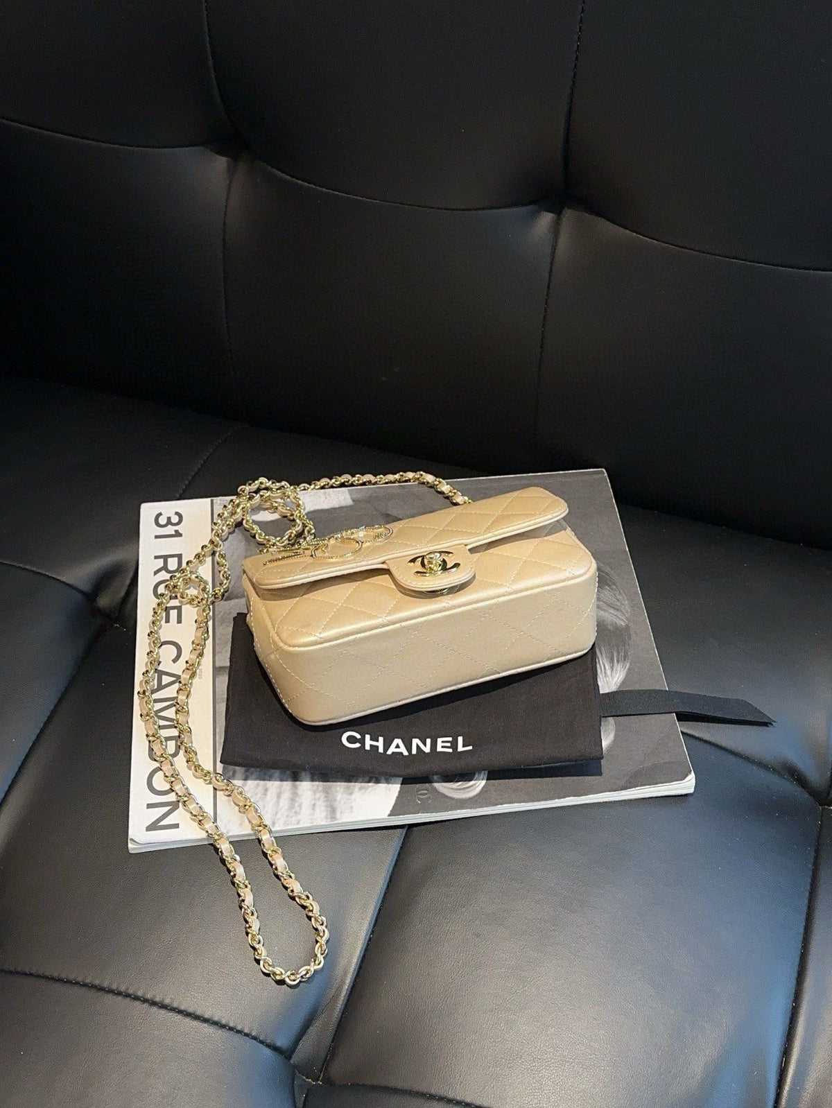 Chanel mini bag *.cm golden