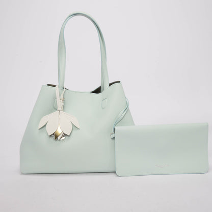 Dior Mint Green Grained Calfskin Bucket Tote