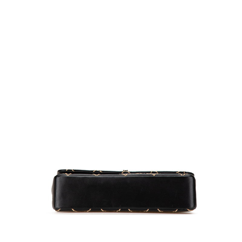 Chanel Coco Mark Wild Stitch Lambskin Shoulder Bag