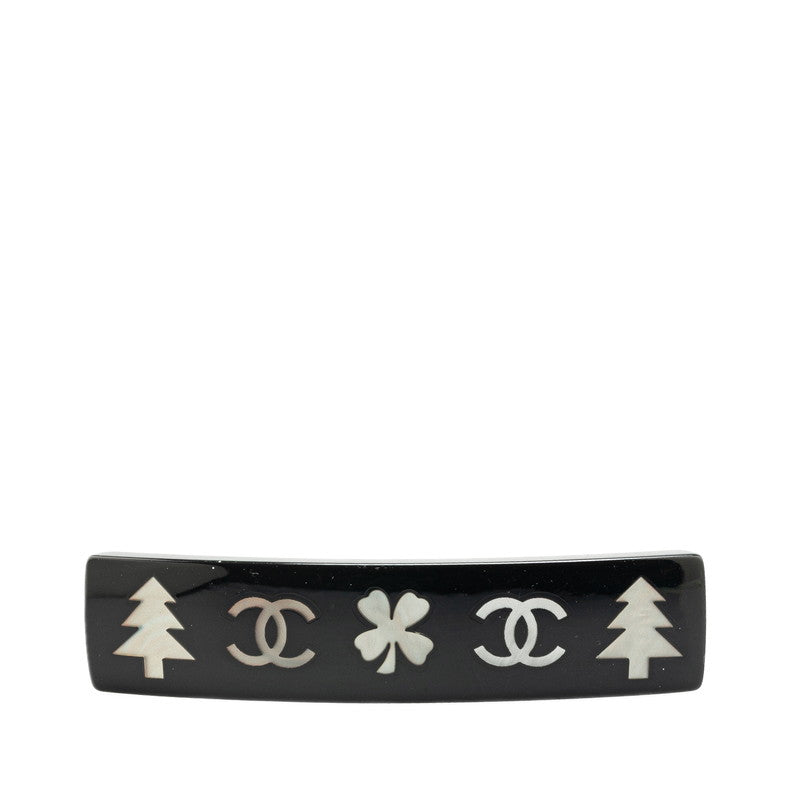 Chanel Plastic Clover Tree Barrette 03A
