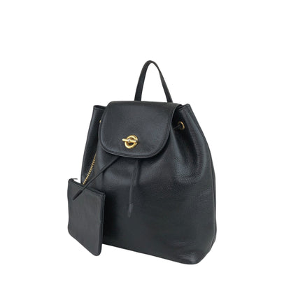 CELINE Toggle Clasp Backpack Black Vintage u7henu