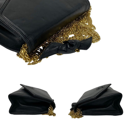 Chanel Coco Lambskin Chain Mini Shoulder Bag Leather Shoulder Bag 07694 in Good condition
