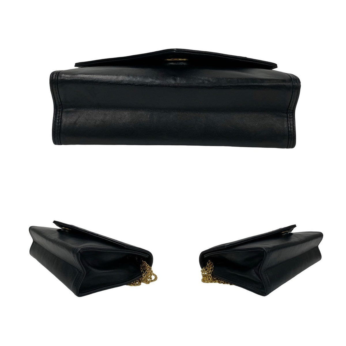 Chanel Coco Lambskin Chain Mini Shoulder Bag Leather Shoulder Bag 07694 in Good condition