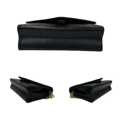Chanel Coco Lambskin Chain Mini Shoulder Bag Leather Shoulder Bag 07694 in Good condition