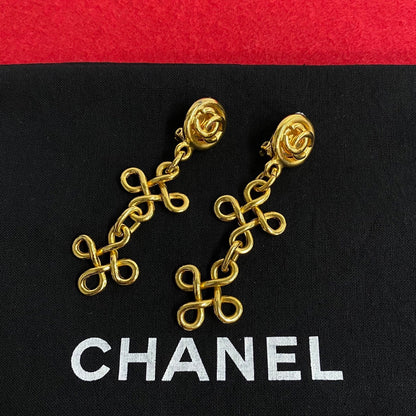 CHANEL Earring Gold Plated gold