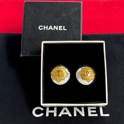 CHANEL Earring Gold Plated Silver
