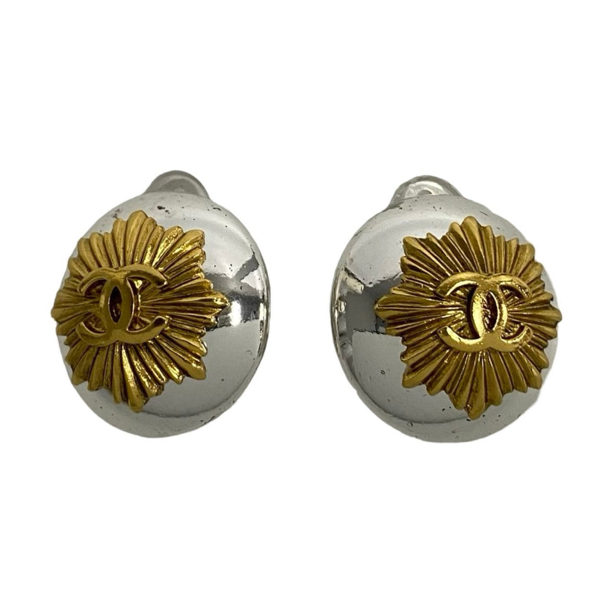 CHANEL Earring Gold Plated Silver