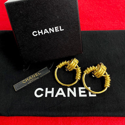 CHANEL Earring Gold Plated gold