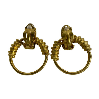CHANEL Earring Gold Plated gold