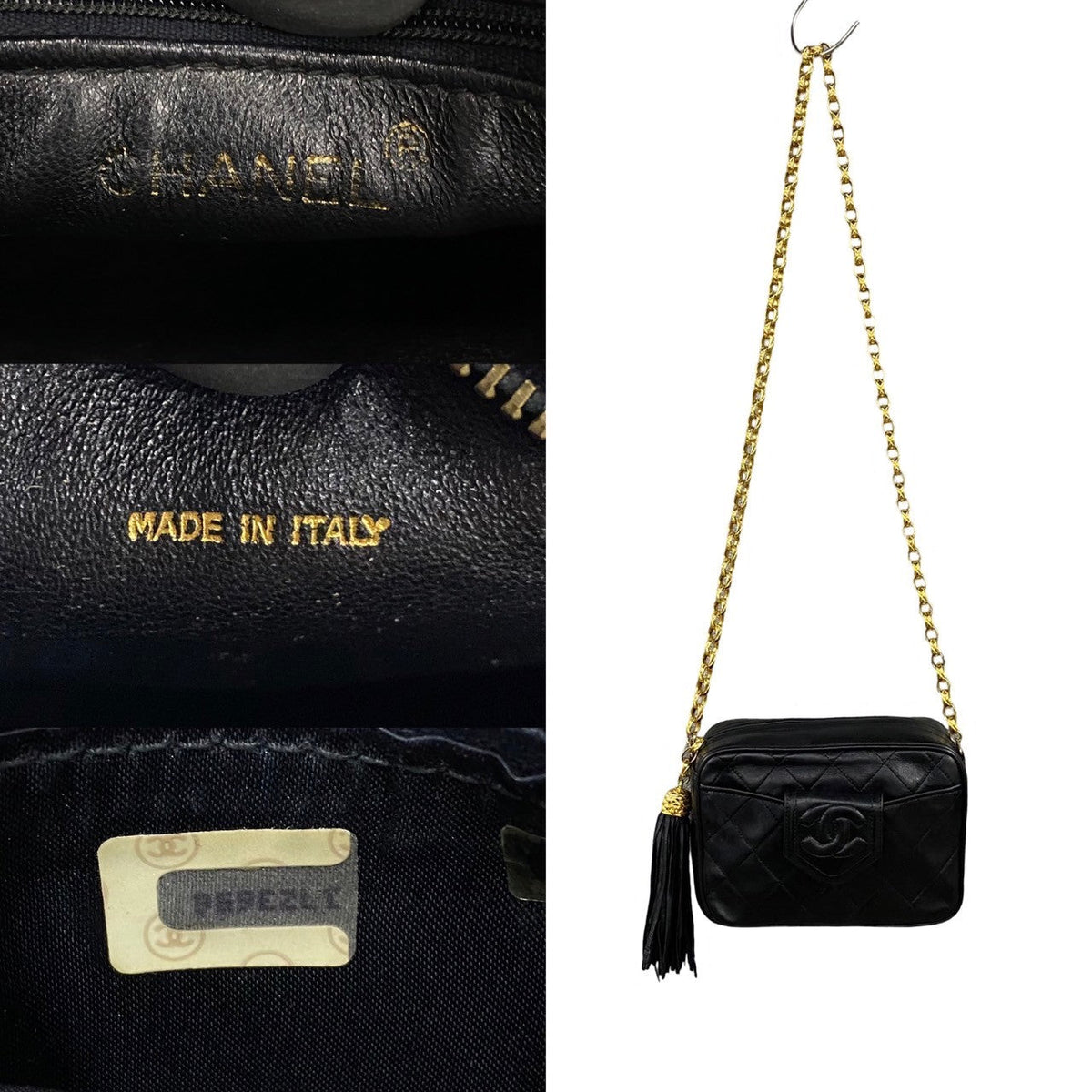 Chanel CC Matelasse Fringe Bag  Leather Crossbody Bag in Good condition