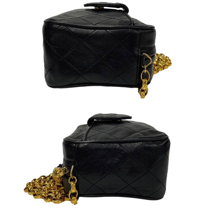 Chanel CC Matelasse Fringe Bag  Leather Crossbody Bag in Good condition