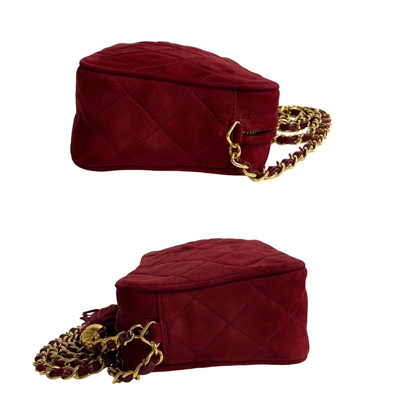 Chanel Matelasse Coco Suede Leather Tassel Chain Shoulder Bag Suede Shoulder Bag 51713 in Excellent condition