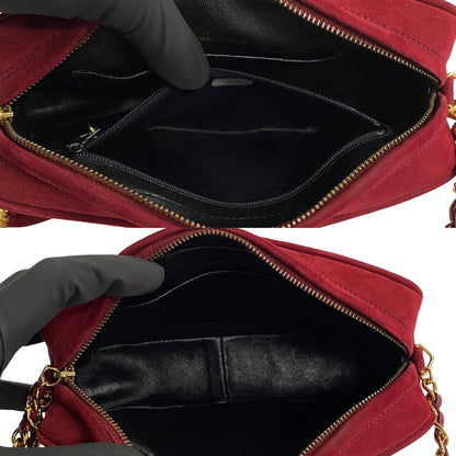 Chanel Matelasse Coco Suede Leather Tassel Chain Shoulder Bag Suede Shoulder Bag 51713 in Excellent condition
