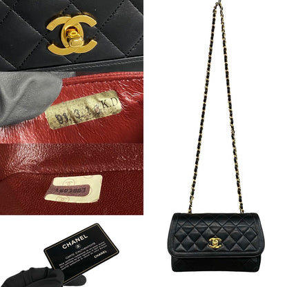 Chanel Matelasse Coco Lambskin Chain Shoulder Bag Leather Shoulder Bag 53396 in Good condition