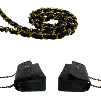 Chanel Matelasse Coco Lambskin Chain Shoulder Bag Leather Shoulder Bag 53396 in Good condition