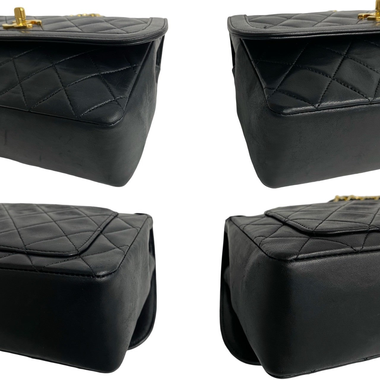 Chanel Matelasse Coco Lambskin Chain Shoulder Bag Leather Shoulder Bag 53396 in Good condition