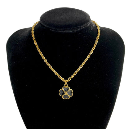 CHANEL Necklace Gold Plated gold