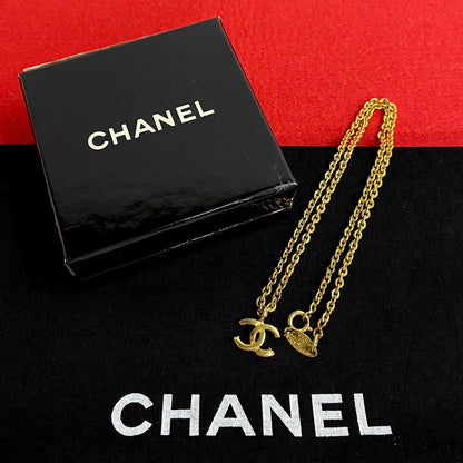 CHANEL Necklace Gold Plated gold