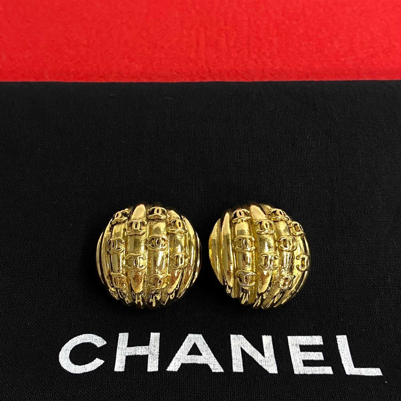 CHANEL Earring Gold Plated gold