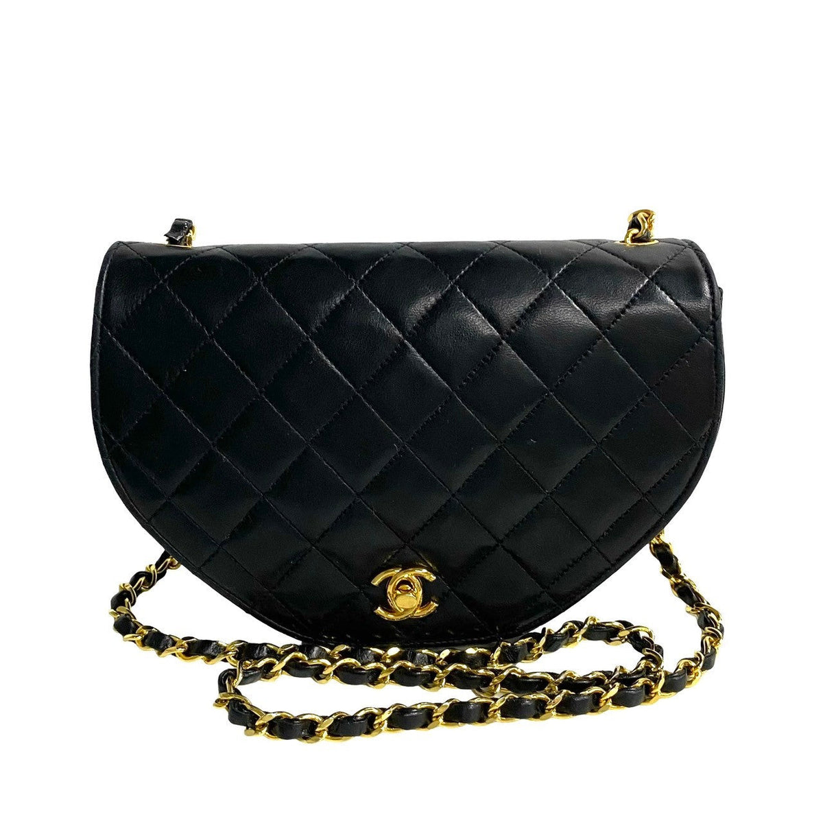 Chanel Lambskin Matelasse Coco Mark Chain Shoulder Bag