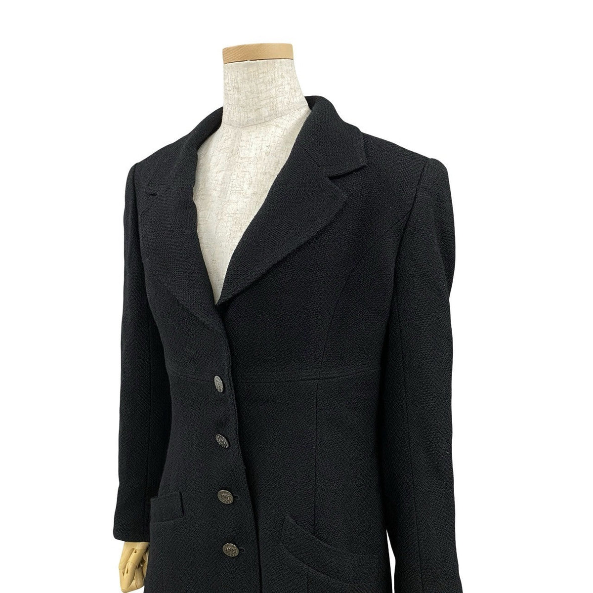Chanel Coco Mark Wool Nylon Silk Lycra Jacket