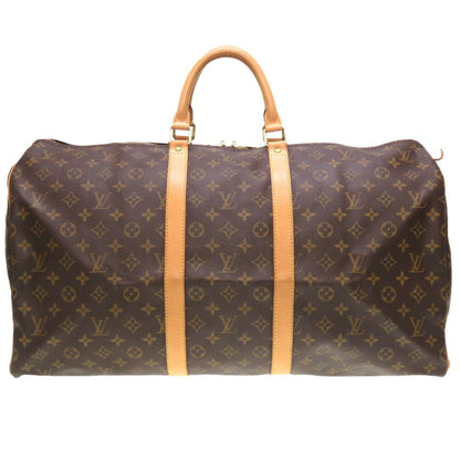 Louis Vuitton Brown Canvas Keepall 55 travel bag
