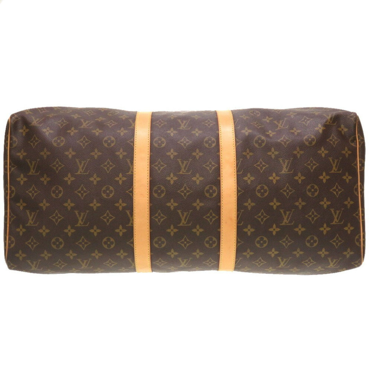 Louis Vuitton Brown Canvas Keepall 55 travel bag