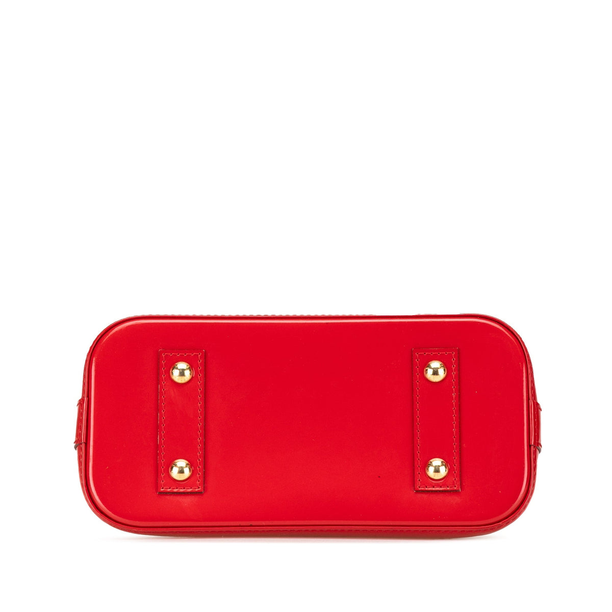 Red Louis Vuitton Monogram Vernis Alma BB Satchel