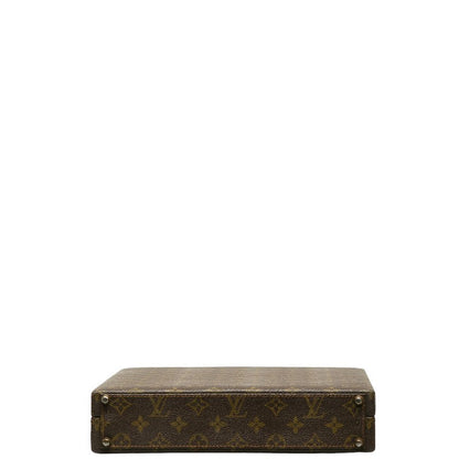 Louis Vuitton Monogram Vertical Trunk Attachment Case Brown PVC Leather  Louis Vuitton