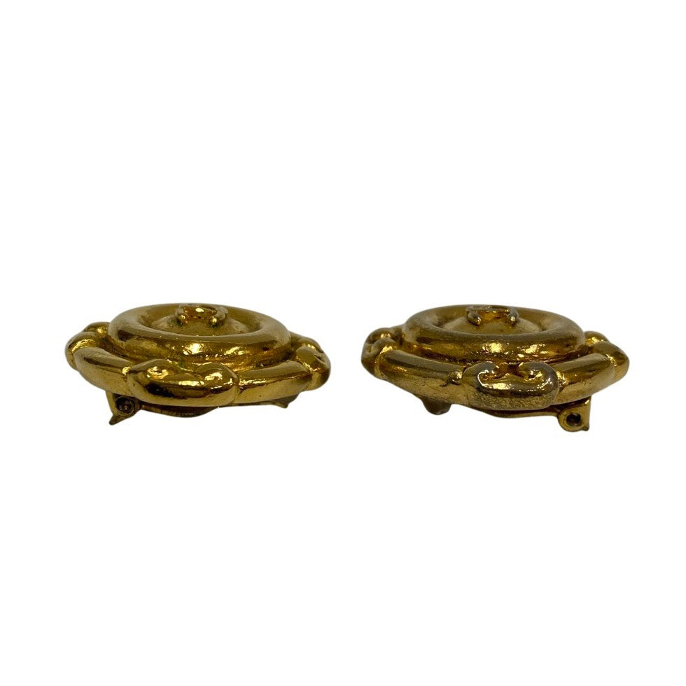 CHANEL Earring Gold Plated gold