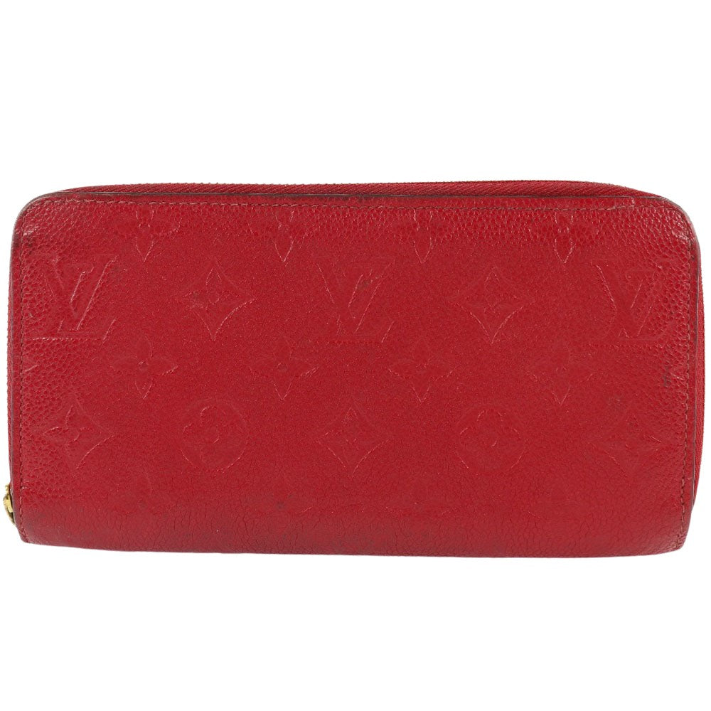 Louis Vuitton Red Leather Zippy wallet wallet accessories