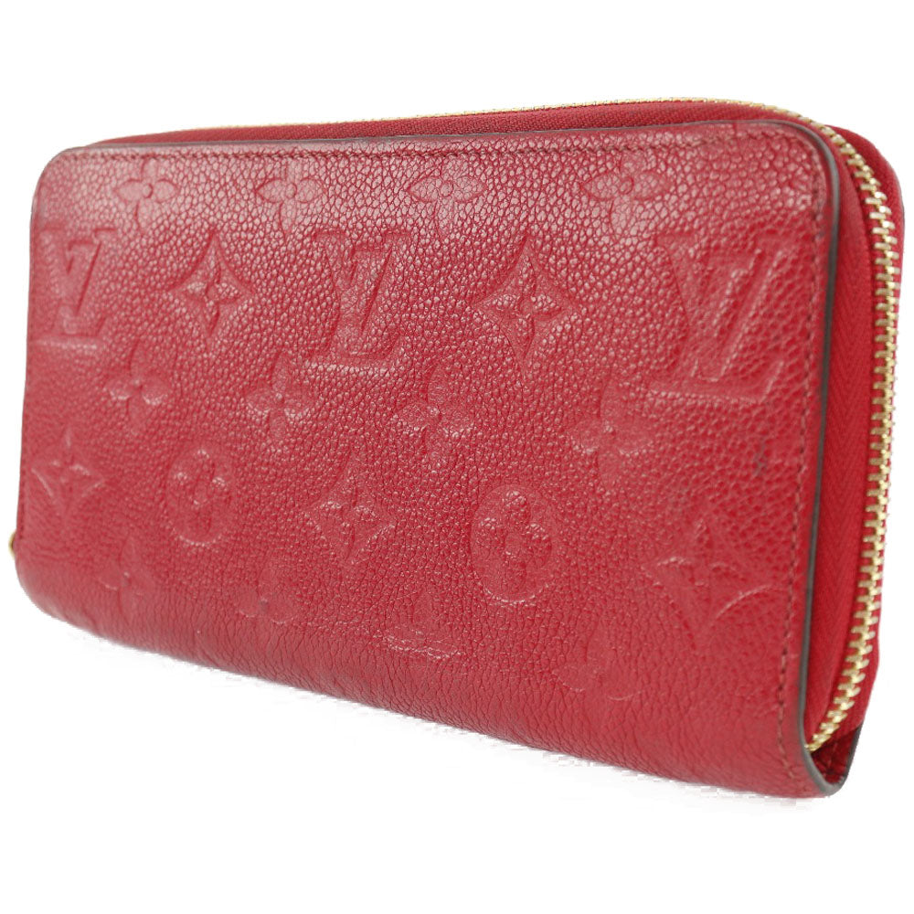 Louis Vuitton Red Leather Zippy wallet wallet accessories