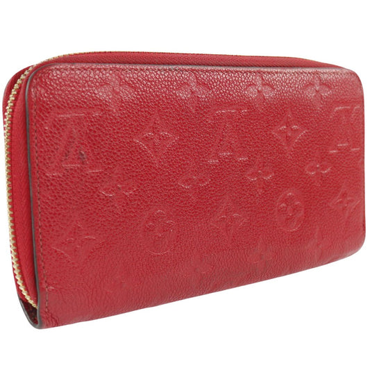 Louis Vuitton Red Leather Zippy wallet wallet accessories