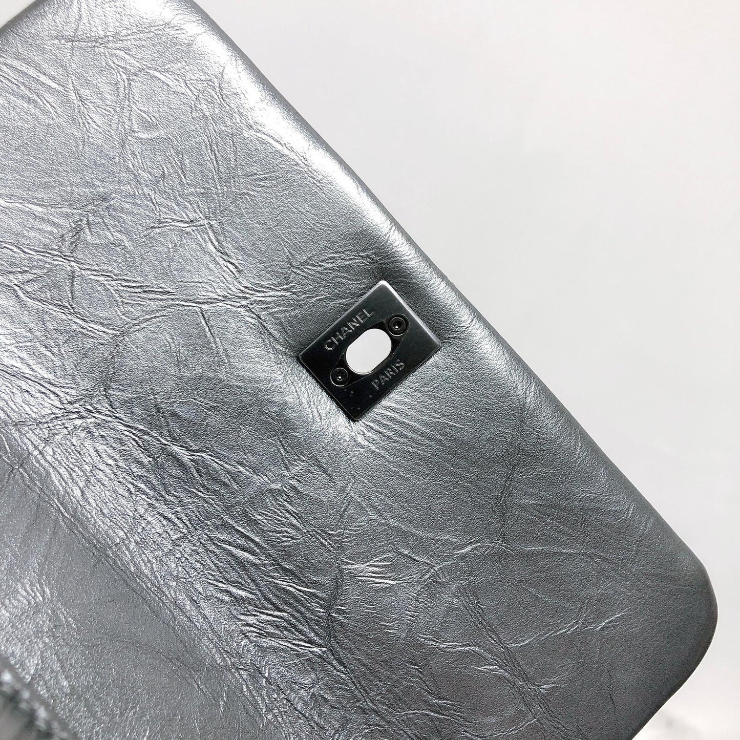 Quilted Mini Coco Handle Flap Silver