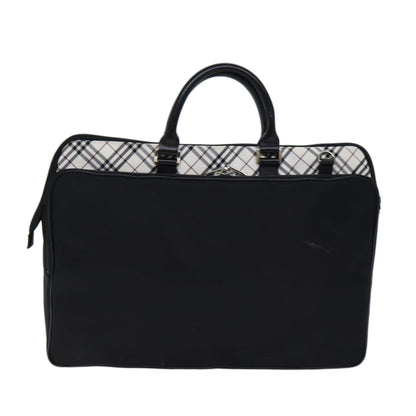 Burberry Black label Hand Bag Canvas 2way Black Auth 70792